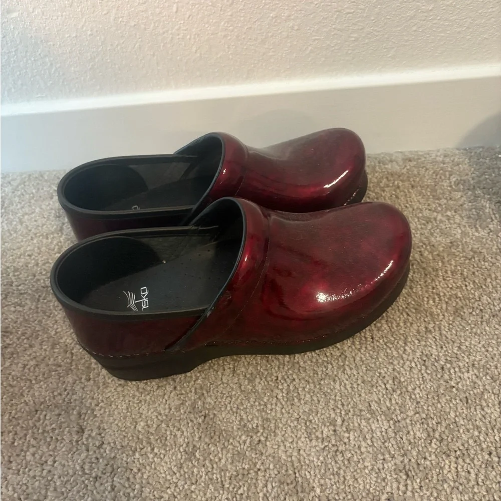Dansko Burgundy Clogs - Picture 5 of 5